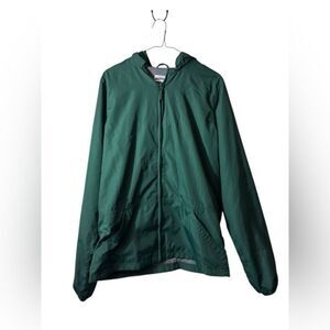 Magellan Youth 2XL Green Hooded Windbreaker Jacket